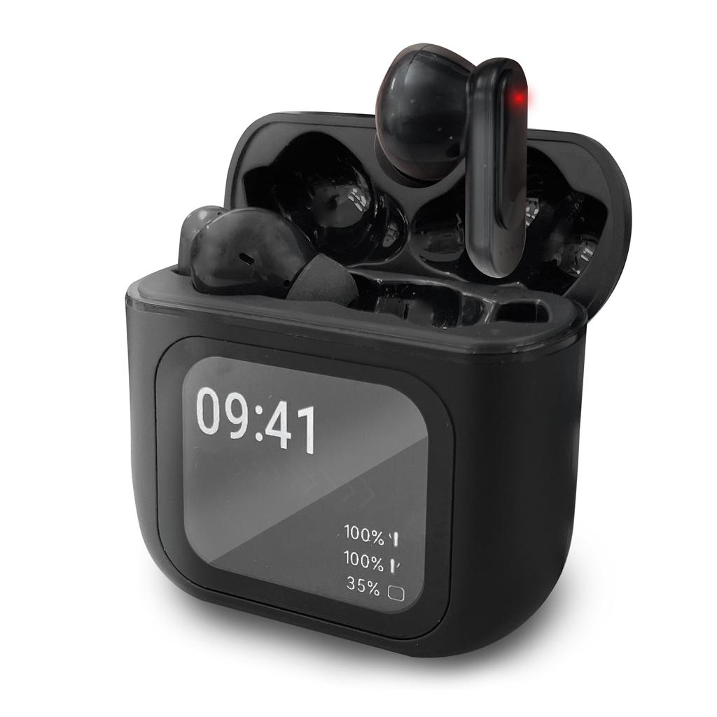ANC/ENC Touch Display Wireless Earbuds (Black)