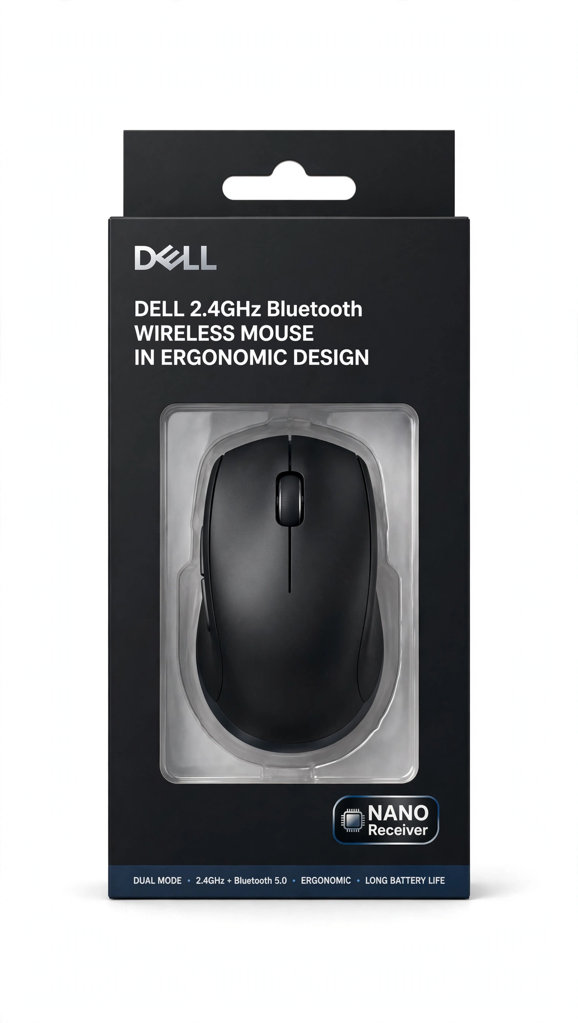 Dell 2.4GHz + Bluetooth Wireless Mouse with Nano Receiver
