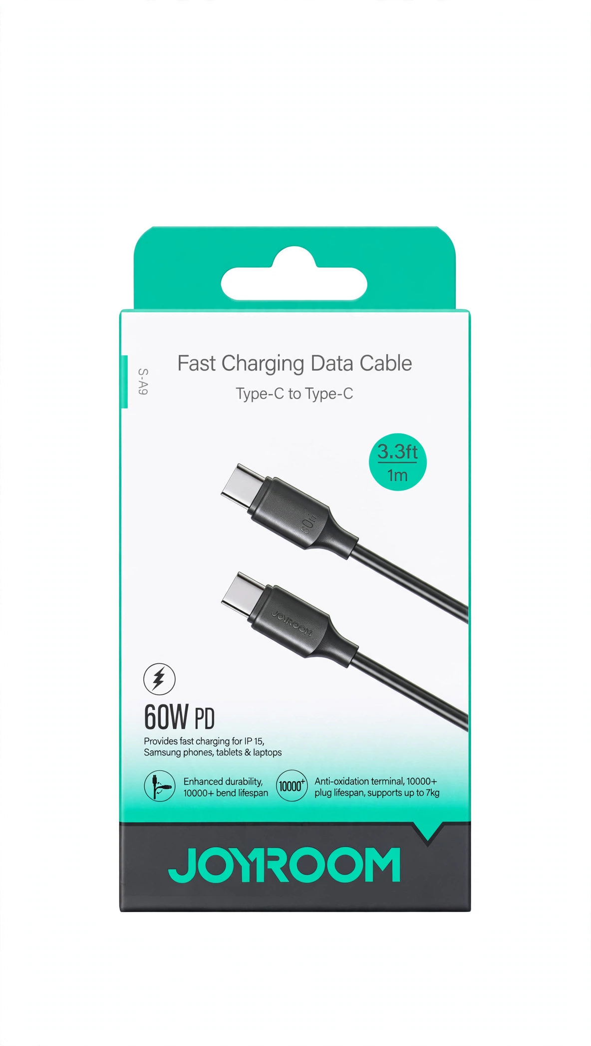 Thumbnail 2 of JOYROOM S-A9 60W PD Type-C to Type-C Fast Charging Data Cable (1m)
