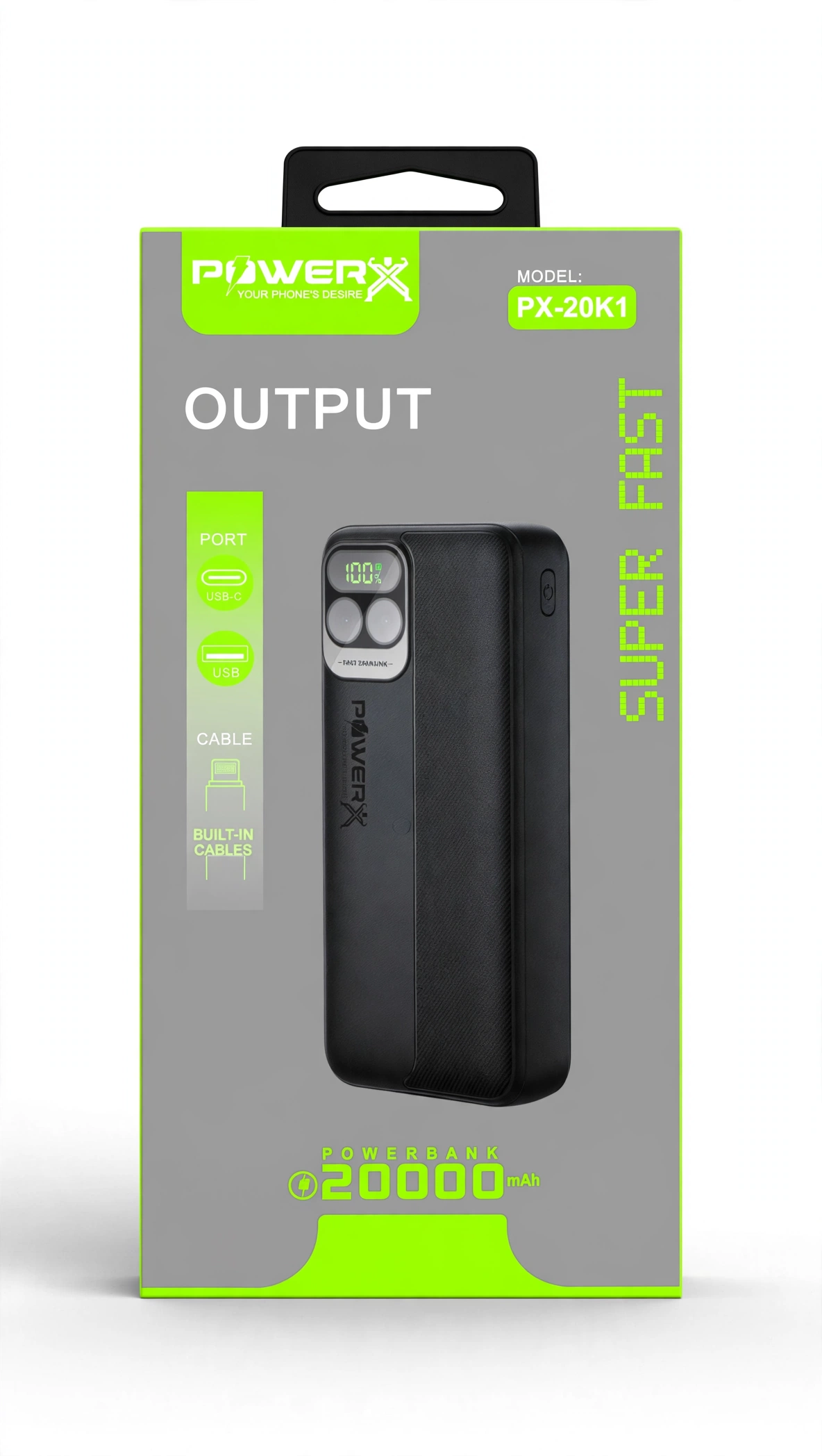 Thumbnail 2 of POWERX PX-20K1 20000mAh 22.5W Super Fast Power Bank