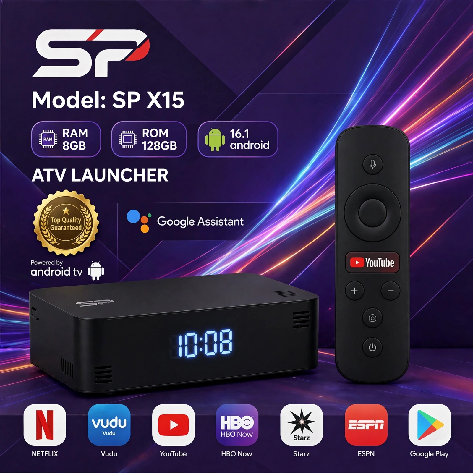 Thumbnail 2 of SP X15 Android TV Box